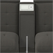 Harleigh 8PC Living Room Set in Palmer Plus Ash with Media Console