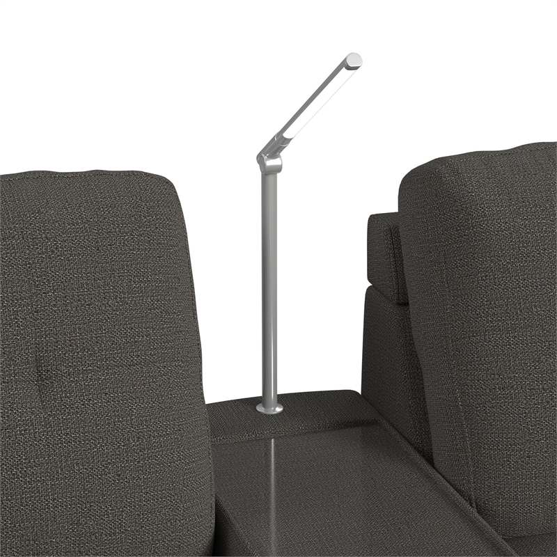 Harleigh 8PC Living Room Set in Palmer Plus Ash with Media Console