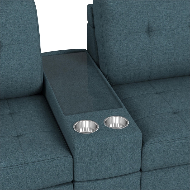 Harleigh 7PC Living Room Set in Palmer Plus Teal