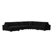 Mesa 6PC Sectional Set with LHF Chaise in Steno Black