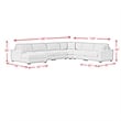 Mesa 7PC Sectional Set with LHF Chaise in Steno Black