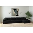 Mesa 4PC Sectional Set with RHF Chaise in Steno Black
