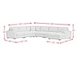Mesa 6PC Sectional Set with RHF Chaise in Steno Black