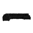 Mesa 6PC Sectional Set with RHF Chaise in Steno Black