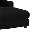 Mesa 6PC Sectional Set with RHF Chaise in Steno Black