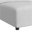 Picket House Furnishings Frida 5PC Modular Set in Olefin Beige with Ottoman