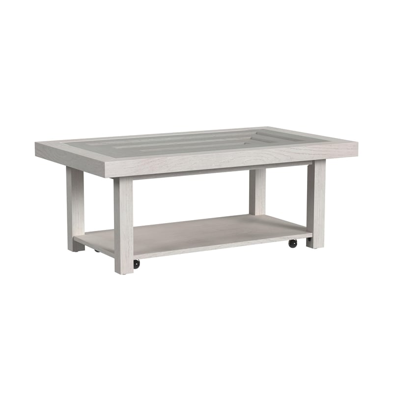 Rhiannon  3PC Occasional Table Set in Antique White Coffee Table and 2 End Table