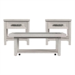 Rhiannon  3PC Occasional Table Set in Antique White Coffee Table and 2 End Table