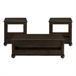 Chad 3PCOccasionalTableSet in Cherry Rectangular Lift Top Coffee and 2End Tables