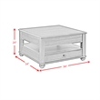 Chad  3PC Occasional Table Set in Cherry Square Lift Top Coffee and 2End Tables