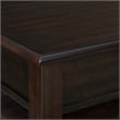 Chad  3PC Occasional Table Set in Cherry Square Lift Top Coffee and 2End Tables