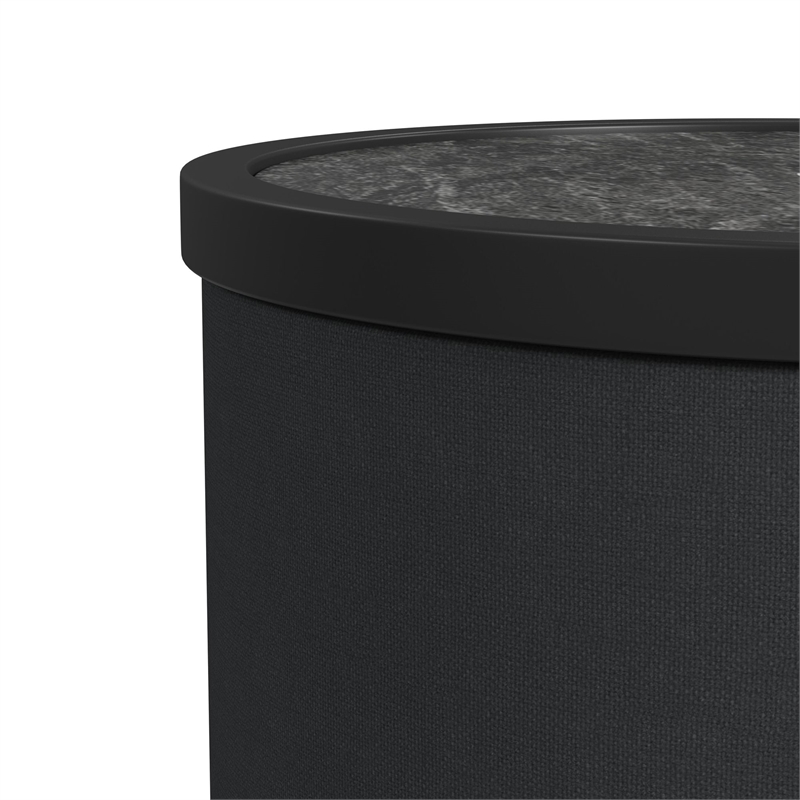 Nebula 3PC Smart Occasional Table Set in Black Smart Coffee and 2 SmartEndTables
