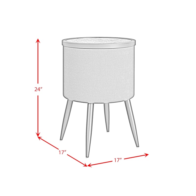 Nebula 3PC Smart Occasional Table Set in Black Smart Coffee and 2 SmartEndTables