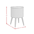 Nebula 3PC Smart Occasional Table Set in Black Smart Coffee and 2 SmartEndTables