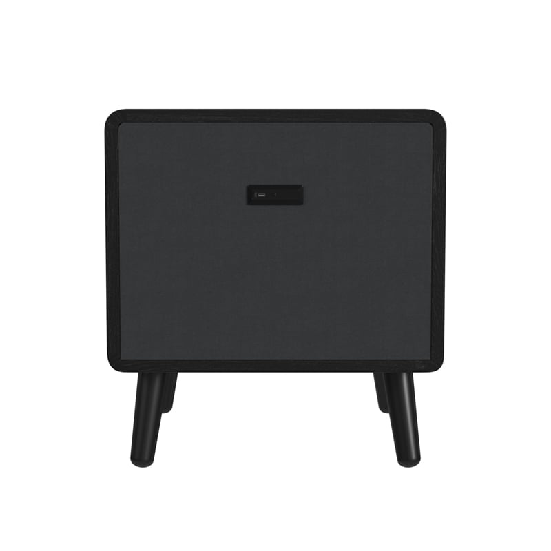 Nebula 3PC Smart Occasional Table Set in Black Smart Coffee 2 Smart End Tables