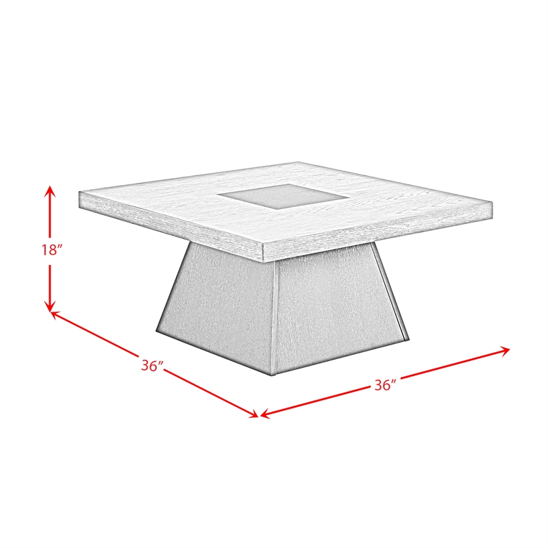 Rizzo 3PC Occasional Table Set in Grey and Dark Espresso Coffee Table 2End Table