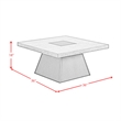 Rizzo 3PC Occasional Table Set in Grey and Dark Espresso Coffee Table 2End Table