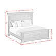 Hyde King Panel 5PC Bedroom Set in Charcoal
