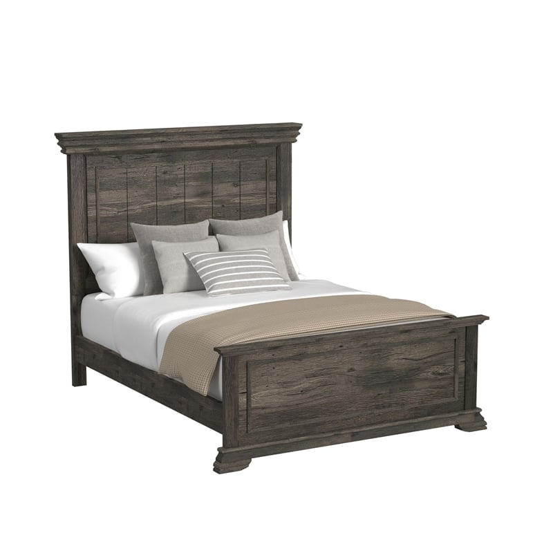 Hyde Queen Panel 3PC Bedroom Set in Charcoal
