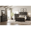 Hyde Queen Panel 5PC Bedroom Set in Charcoal