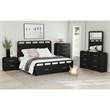 Woodridge Full Storage 3PC Bedroom Set in Black with Grain
