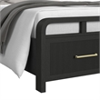 Woodridge King Storage 3PC Bedroom Set in Black with Grain