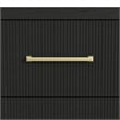 Woodridge  Queen Storage 5PC Bedroom Set in Black with Grain