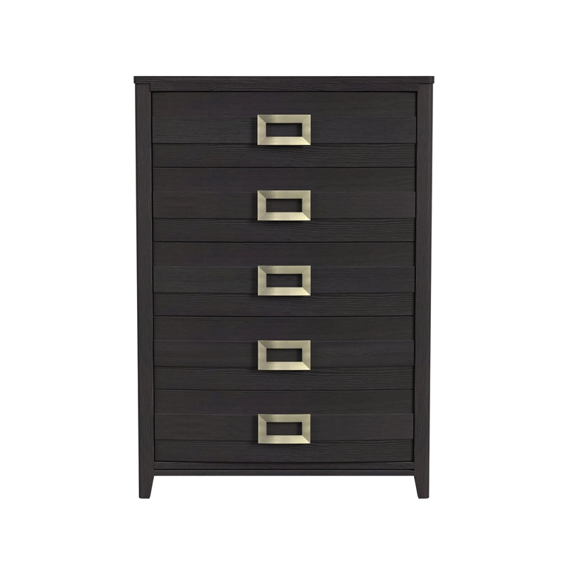 Picket House Furnishings Chett 5-Drawer Chest in Black