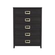 Picket House Furnishings Chett 5-Drawer Chest in Black