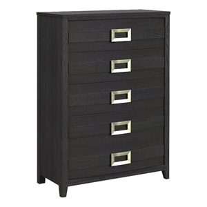 Picket House Furnishings Chett 5-Drawer Chest in Black
