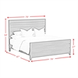 Chett King 3PC Bedroom Set with LED in Black