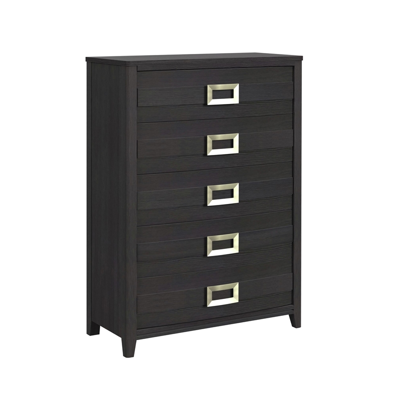 Chett King 3PC Bedroom Set with LED in Black