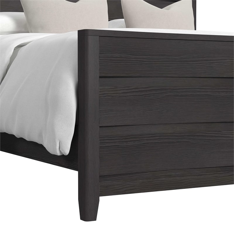 Chett King 5PC Bedroom Set with LED in Black