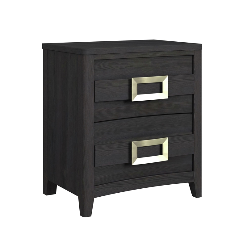 Chett King 5PC Bedroom Set with LED in Black