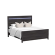 Chett King 5PC Bedroom Set with LED in Black