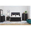 Chett Queen 3PC Bedroom Set with LED in Black