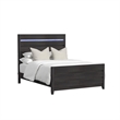 Chett Queen 3PC Bedroom Set with LED in Black