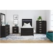 Chett Twin 3PC Bedroom Set with LED in Black