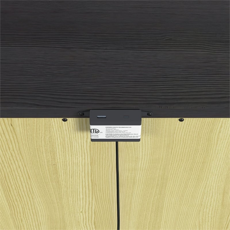 Chett Twin 3PC Bedroom Set with LED in Black