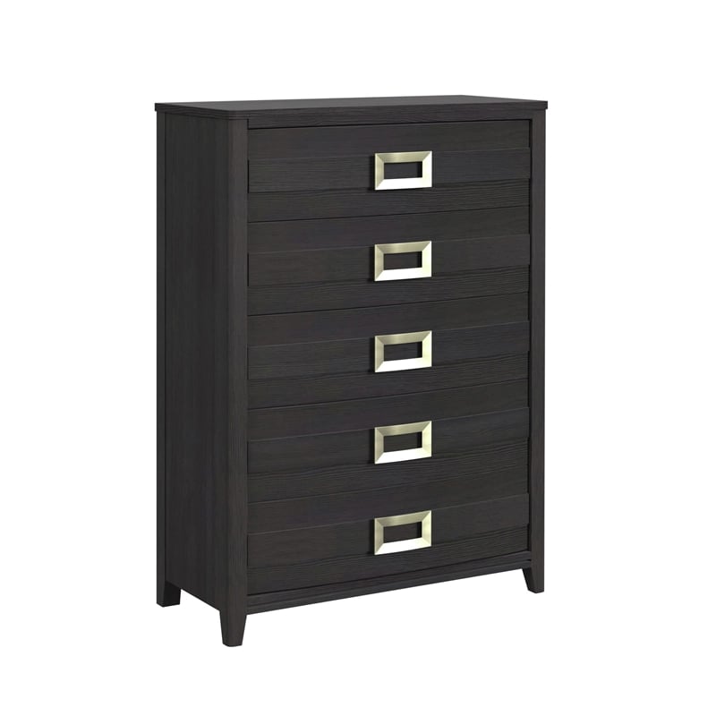 Chett Twin 3PC Bedroom Set with LED in Black
