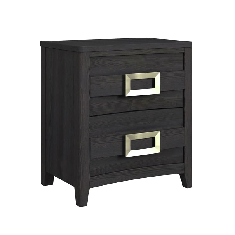 Chett Twin 3PC Bedroom Set with LED in Black
