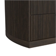 Sutton Queen UPH 3PC Bedroom Set with White Fabric in Dark Brown