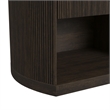 Sutton Queen UPH 3PC Bedroom Set with White Fabric in Dark Brown