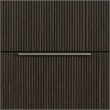 Sutton Queen UPH 3PC Bedroom Set with White Fabric in Dark Brown