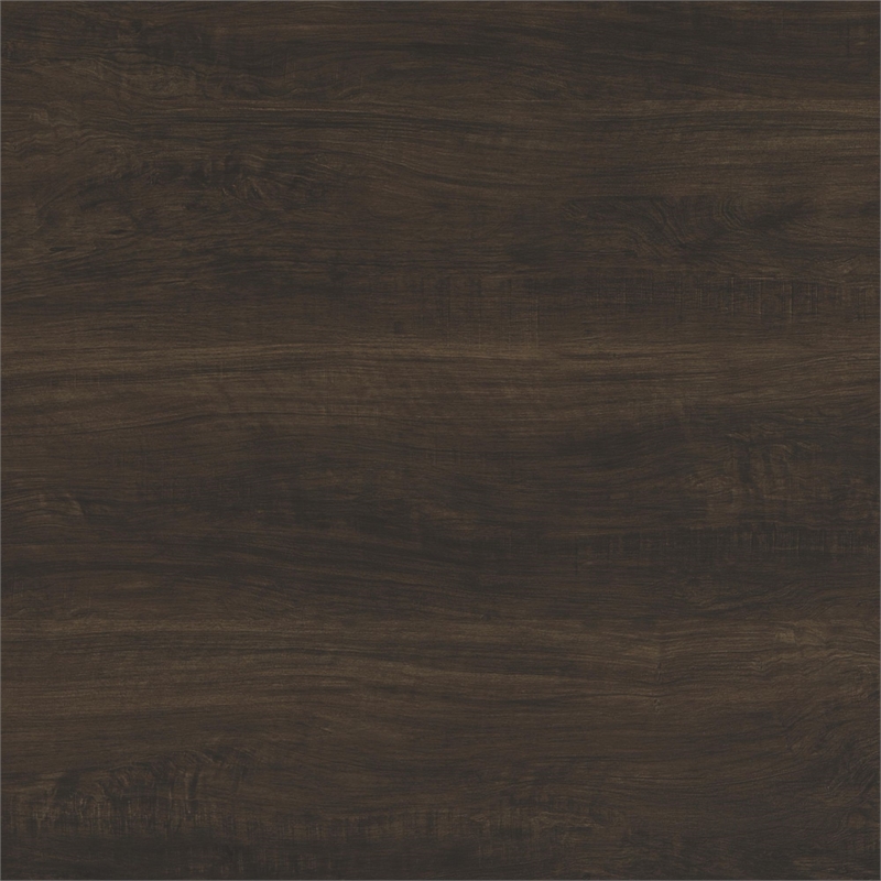 Sutton Queen UPH 3PC Bedroom Set with White Fabric in Dark Brown