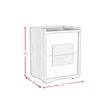 Vega Full 5PC Bedroom Set with LED in Dual Tone