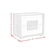 Vega King 3PC Bedroom Set with LED in Dual Tone