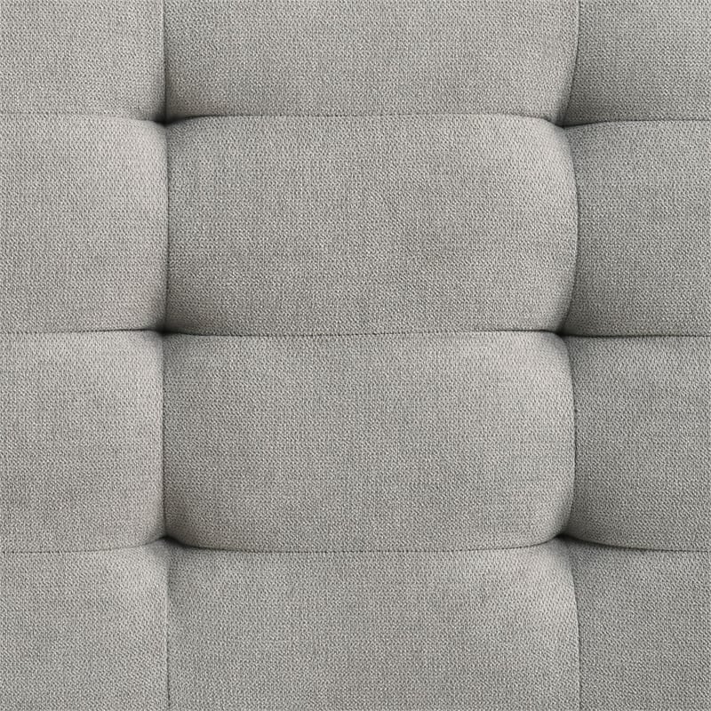 Picket House Furnishings Zuma Bench with Grey Fabric in Walnut