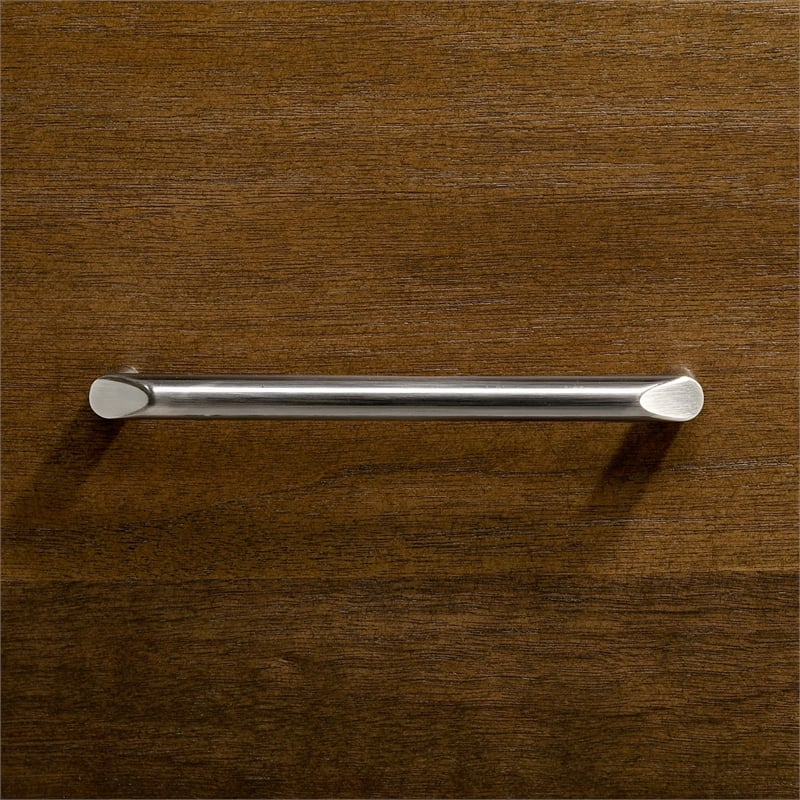 Picket House Furnishings Zuma Bench with Grey Fabric in Walnut