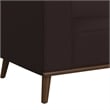 Picket House Furnishings Fate Chair with Wood Front in Pebble Brown